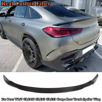 Alerón trasero de carbono real para Benz W167 GLE450 GLE63 GLE53 cupé EE. UU. Foto 1 de 4