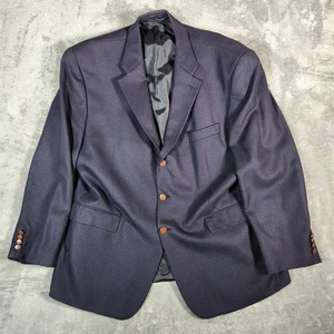 Vintage Ralph Ralph Lauren RRL Blazer Men's Size 50R Blue Three Button 100% Wool - Picture 1 of 13