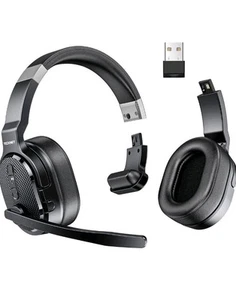 🎧 Casque Trucker Bluetooth TECKNET, Casque Sans Fil Oreille Simple et Double 🎧 - Photo 1 sur 7