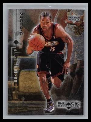 1998-99 Upper Deck Black Diamond #66 Allen Iverson Base Card Philadelphia 76ers - Image 1 of 2