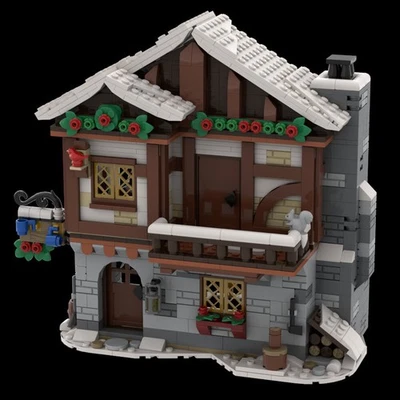 Compatible Winter Village: Mediaval Tarvern Chalet  for Christmas 1115 - Image 1 of 3