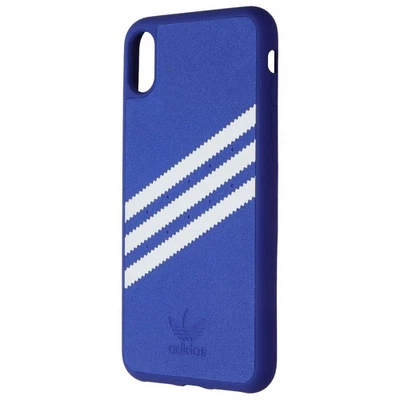 Funda a Presión Adidas 3 Rayas para Apple iPhone XS Max - Azul Real / Blanco Foto 1 de 3