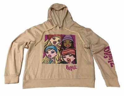 Sudadera con Capucha Bratz Dolls Mujer XL Pullover Crema Mezcla de Algodón Descarada Adolescente Foto 1 de 4