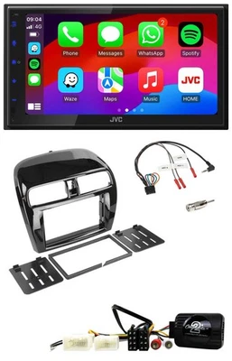 JVC Bluetooth 2DIN Lenkrad DAB USB Autoradio für Mitsubishi Mirage SpaceStar ab - Bild 1 von 4