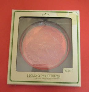 1978 Tree Trimmer Collection Holiday Highlights Acrylic Santa Hallmark Ornament - Picture 1 of 2