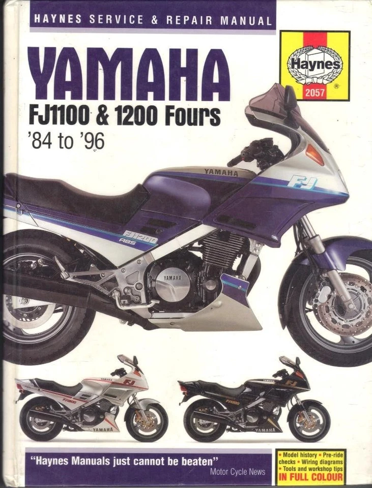 YAMAHA FJ1100,FJ1200,FJ1200A,ABS HAYNES MANUAL 1984-1996 "HARDBACK" - Image 1 of 1