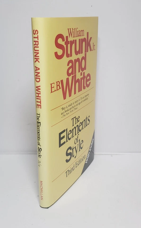 Vintage Strunk & White The Elements of Style, Third Edition (1979 Hardcover) - Image 1 of 4