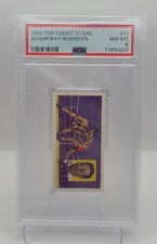 1959 TOP FLIGHT STARS SUGAR RAY ROBINSON #11 PSA 8 NM-MT HOF BOXING LEGEND CARD