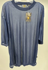 PJ Mark Work Wear Men's Navy Blue Short Sleeve Shirt New NWT NOS - Picture 1 of 7