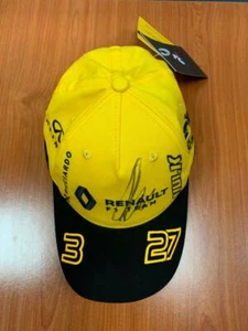 Renault F1 Signed by Lana Del Rey and famous F1 racer Baseball Cap UNIQUE - Picture 1 of 8