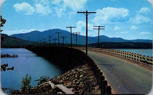Vintage Postcard Two Mile Bridge Sandpoint Idaho ID ~ Pend Oreile River  - Picture 1 of 3