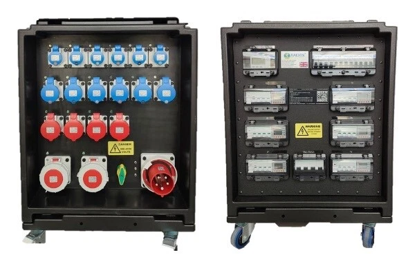 Raiden Power Distribution Box 125A 3 Phase Distro IP44 MCB 125Amp With RCBO - Image 1 of 4