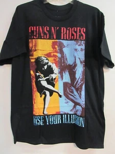 GUNS n' ROSES OFFICIAL MERCH ILLUSION 2024 BAND CONCERT MUSIC T-SHIRT LARGE - Picture 1 of 3