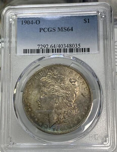 1904-O MORGAN Dollar PCGS MS64 MONSTER toning - Bild 1 von 5