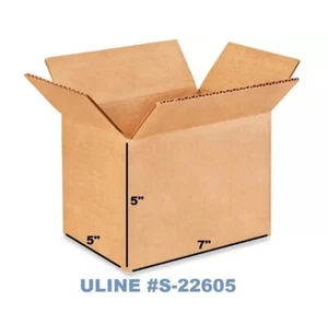 U-line Shipping Packing Boxes 7x5x5 Packing 25 PACK - Picture 1 of 1