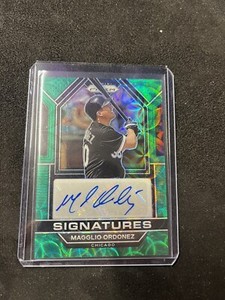 2023 Prizm Magglio Ordonez Green Scope Prizm Signatures Autograph Auto #/75