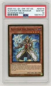 Yu-Gi-Oh! Aleister The Invoker Maximum Gold MAGO-EN016 PSA 10 Gem Mint - Picture 1 of 2