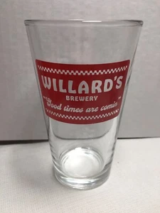 Willard’s Brewery Pflugerville Tx “Good Times are Comin” Pint Beer Glass - Picture 1 of 3