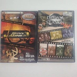 2 Drury Outdoors Whitetail Bowhunting DVD Lot/Bundle Pre-Owned VG - Picture 1 of 3