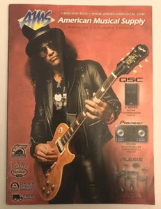 2013 American Musical Supply Catalog - SLASH Guns N Roses Cover Rock . - Picture 1 of 5