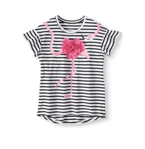 wonder nation 3d embellished graphic T shirt black soot size Girls Small 6-6x - Picture 1 of 4