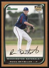2008 Bowman #207 Ross Detwiler     Washington Nationals Card