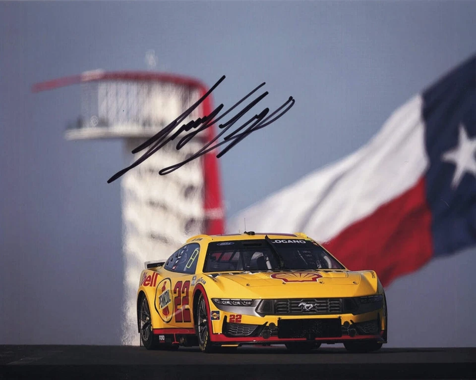 CIRCUITO AUTOGRAFIADO 2024 Joey Logano #22 Pennzoil de las américas (temporada de campeones) Foto 1 de 1