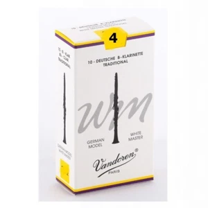 Vandoren White Master Traditonal Bb Clarinet Reeds Strength 4 , 10 Reeds - Picture 1 of 1