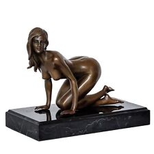 Bronzeskulptur Frau Erotik Kunst im Antik-Stil Bronze Figur 21cm Akt