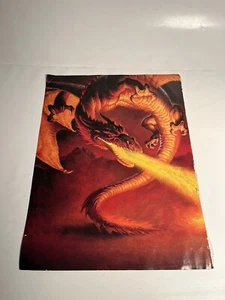 Vntg 1996 Dragon Game Pro Magazine Page Original Print Art Cover Mythical D&D - Picture 1 of 2