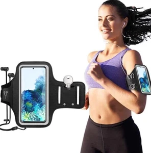 Waterproof Armband Case Sports Running Exercise Arm Band Phone Holder Key Bag - Picture 1 of 14