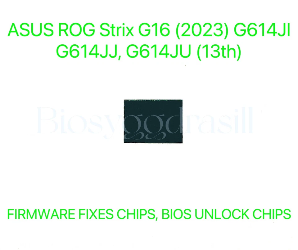 ASUS ROG Strix G16 (2023) G614JI, G614JJ, G614JU, ADMIN SIN CONTRASEÑA BIOS CHIP Foto 1 de 1