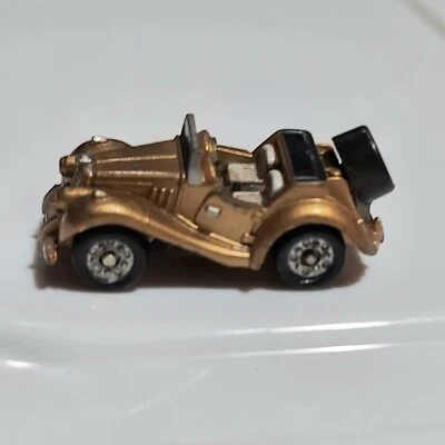 Vintage Micro Machines Sun Color 1950's MG TF Gold 1 1/4" Sports Car Galoob 1987 - Image 1 of 4