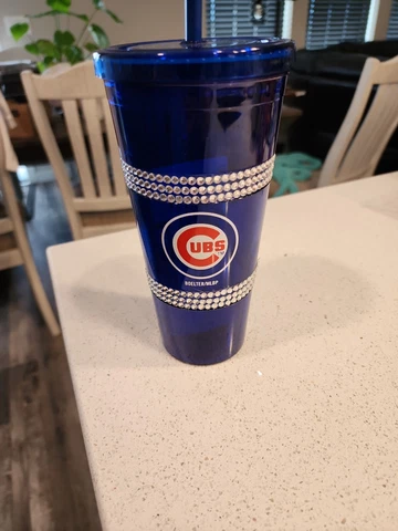 Chicago Cubs MLB Tumbler Jewel Bling Blue Boelter Brands Cover