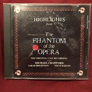 Highlights From The Phantom Of The Opera [Audio CD] 1986 London Cast - Picture 1 of 5