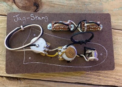 Arnés de cableado Kurt Cobain Jag-Stang interruptores BLANCO Foto 1 de 4