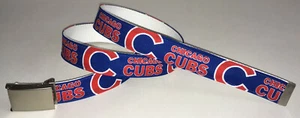 Chicago Cubs CINTURA Fibbia Baseball Team MLB Fan Game Gear Apparel Cubbies IL Nuova - Foto 1 di 3