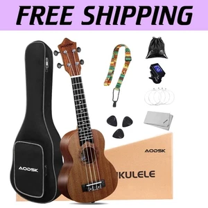 26-Inch Tenor Ukulele Kit with Accessories - Ideal for Beginners and All Ages - Picture 1 of 9