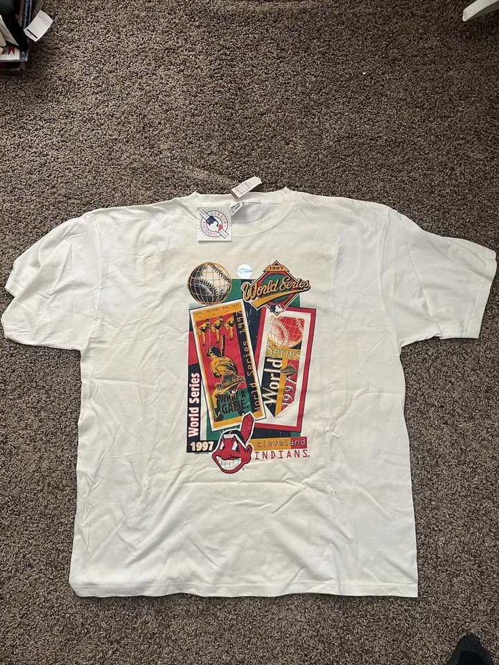 1997 World Series Cleveland Indians Starter XL - Image 1 of 1