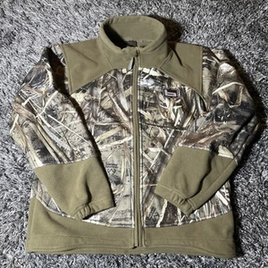 Banded Hunting Gear Real Tree Camo Fleece Jacket Youth L Full Zip Hunting EUC - Picture 1 of 24