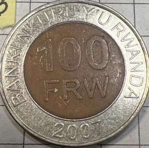 Moneda de 100 Amafaranga bimetálica Ruanda 2007 - envío y devolución gratuitos - Imagen 1 de 6