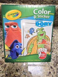 Crayola Finding Dory 4 páginas adhesivas páginas para colorear nuevas 2016 - Imagen 1 de 2