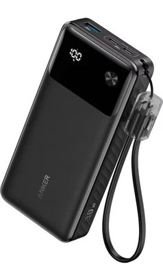 Anker - Power Bank (20,000mAh, 30W) - Black - Image 1 of 3