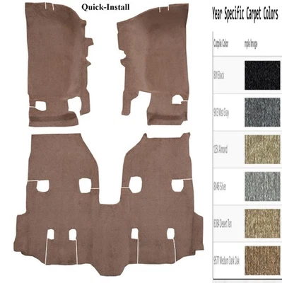 Jeep Wrangler Unlimited JK 2011-2018 ACC 4 puertas área de pasajeros suelo Cutpile Foto 1 de 4