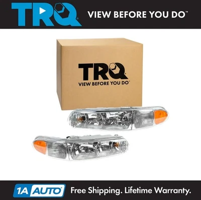 Juego de montaje de faros TRQ para Buick Century 1997-2005 Regal Foto 1 de 4