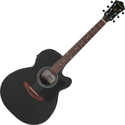 Ibanez VC44CE-WK Akustik Gitarre Weathered Black Open Pore Tonabnehmer Cutaway