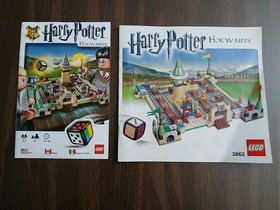Lot of 2 LEGO Game Harry Potter Hogwarts (3862) Booklets Manuals