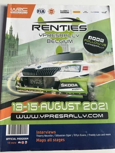 PROGRAMME OFFICIEL OFFICIAL PROGRAM RALLY WRC YPRES 2021 OGIER NEUVILLE - Picture 1 of 1
