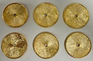 "6" Florenta of California Decorative Door Drawer Pull Back Plate Gold Tone (A12 - Picture 1 of 8