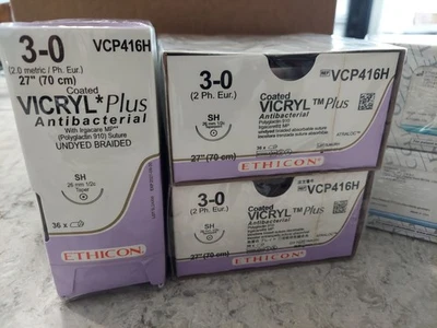 Suturas de práctica 3-0 sin amar, trenzadas. Exp 2027 Foto 1 de 3